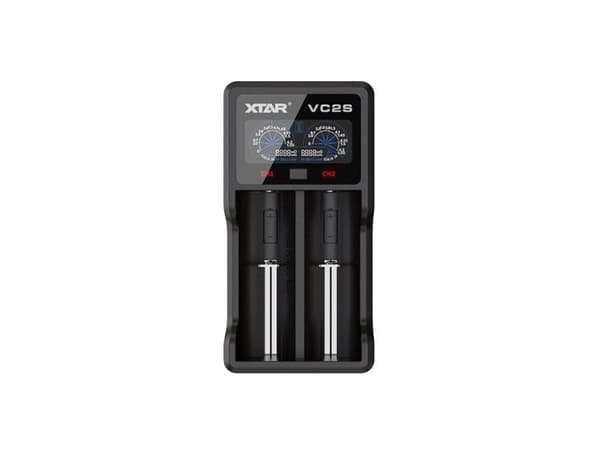 XTAR CHARGER FOR CYLINDRICAL BATTERIES VC2S