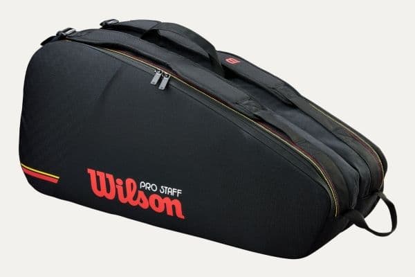 Wilson Pro Staff Classic 6 Pack Racket Bag, Black