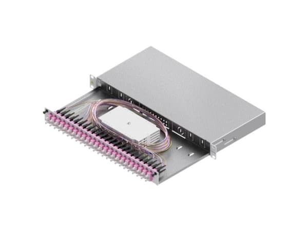 ZVK LSB1C224 Valokuituliitäntäkotelo Basic 1U 24x SC-Duplex Standard OM4 laajennettavissa (LSB1C224)