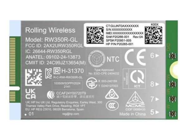 HP - Trådløs mobilmodem - 4G LTE Advanced Pro - M.2 Card