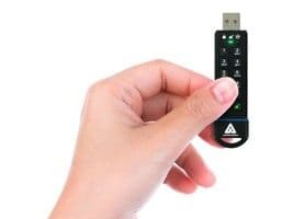 Apricorn Aegis Secure Key 3.0 - USB-flashstasjon - kryptert - 120 GB - USB 3.0