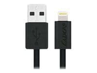 LUXA2 - Lightning-kabel - USB hann til Lightning hann - 1 m - svart
