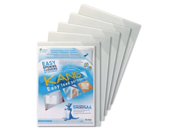 Kang Selvklæbende Skiltelomme A4 5 Pack