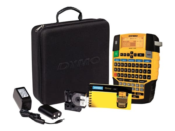 DYMO Rhino 4200 Kit - Etikettmaker - S/H - termotransfer - Rull (1,9 cm) - kutter