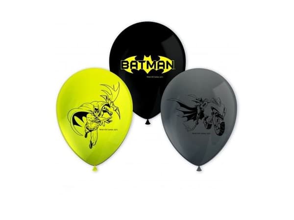 Batman balloner, 8 stk.