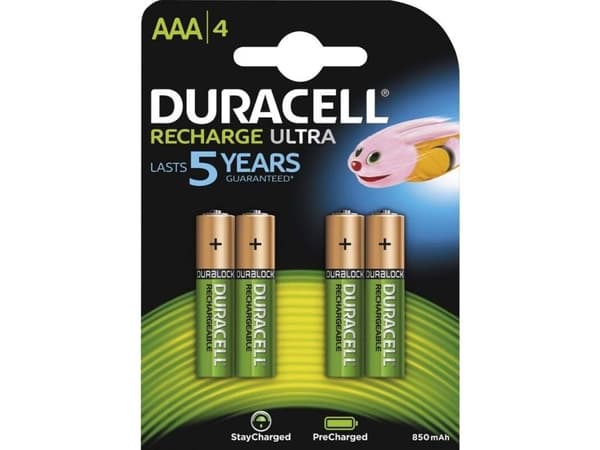 Duracell batteri, STAYCHARGED, AAA, 4 stk.