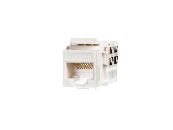 Netrack Keystone Jack Module - Modulär insättning - CAT 5e - UTP - RJ-45 - vit