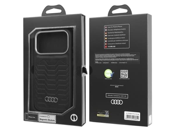 Audi GT Synthetic Leather MagSafe case for iPhone 17 Pro - black