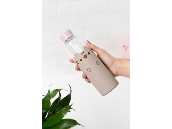 Pusheen vattenflaska i glas 500 ml