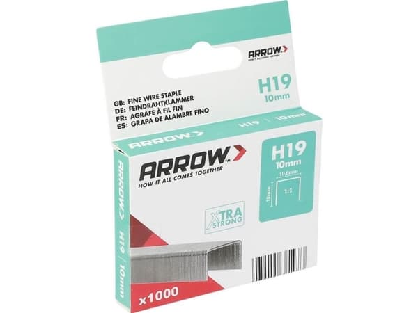 Arrow Tool Group 381983 Fin tråd hæfteklammer 1000 stk