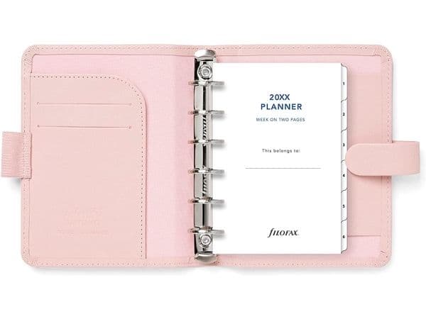 Filofax Saffiano Systemkalender Pocket Blush