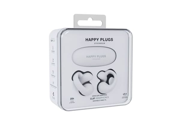 Happy Plugs Hörlur Clip OWS True-Wireless Vit, 38 g