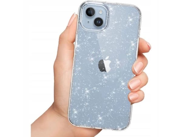 Tech-Protect FlexAir hybriddeksel til Samsung Galaxy S23 FE - clear-glitter