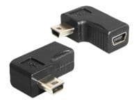 Delock - USB-adapter - mini-USB type B (hunn) til mini-USB type B (hann) - USB 2.0 - 90°-kontakt