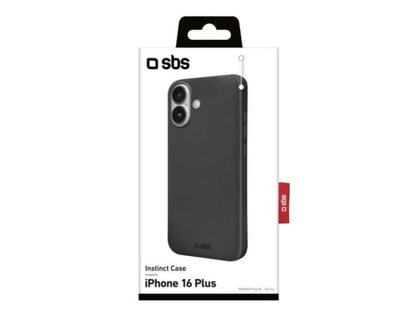 SBS TEINSTIP1667K, Mobilskal, Apple, iPhone 16 Plus, 17 cm (6.7"), Svart