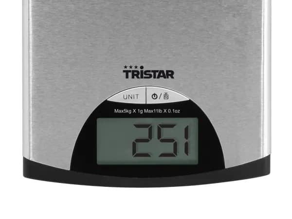 Tristar KW-2435 Köksvåg Range=5 kg Silver