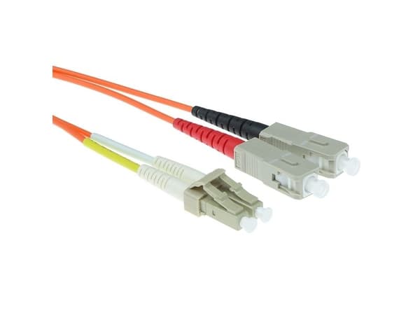 ACT fiber patchkabel 3 m LSZH multimode 62,5/125 OM1 duplex (LC til SC), (RL8003)