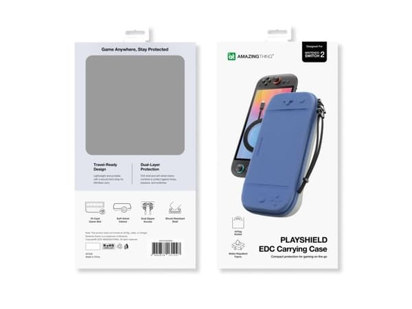 Skyddsetui AMAZINGTHING PlayShield EDC till Nintendo Switch 2 - blått