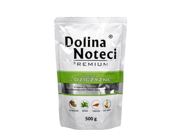 Noteci Premium-dal med viltkjøtt, 500 g