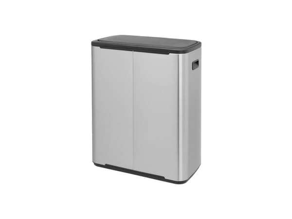 Brabantia Bo Touch Bin, 60 l, Rektangulär, Metall, Rostfritt stål, Plast, 545 mm