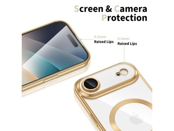 Tech-Protect MagFlex MagSafe Case for iPhone 17 Air - Transparent Gold