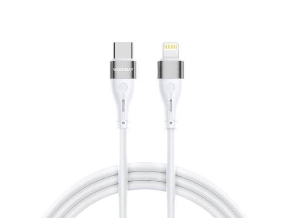 Wozinsky USB-C - Lightning 1 m hvit kabel (5907769308772)