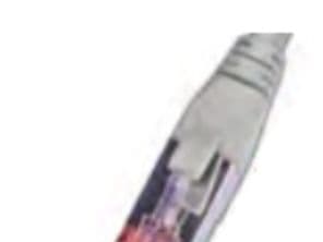 SLIM S6 01 GR - Cat.6 SLIM-patchkabel STP (PiMF) 0,1 m grå
