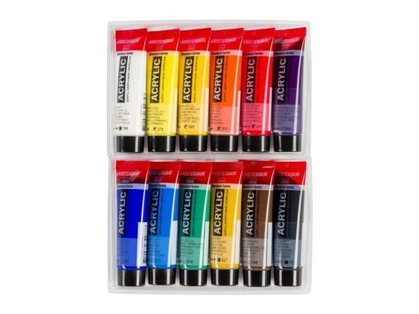 Amsterdam Standard Series Acrylics General Selection Set 12 × 20 ml