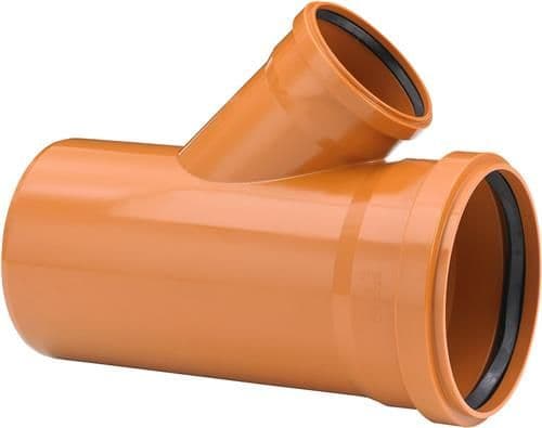 Uponor 250 x 160 mm 45° PVC avloppsrör