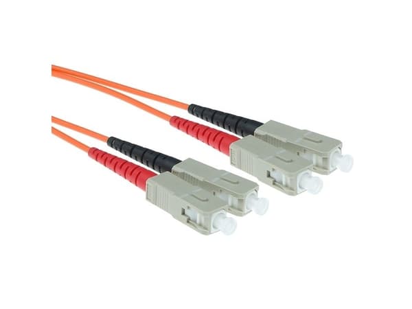 5 metrin LSZH multimode 62.5/125 OM1 kuitu patchkabel duplex med SC-stik