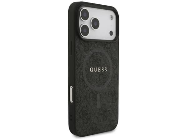 Guess 4G Ring Classic Logo MagSafe-etui til iPhone 17 Pro Max - svart