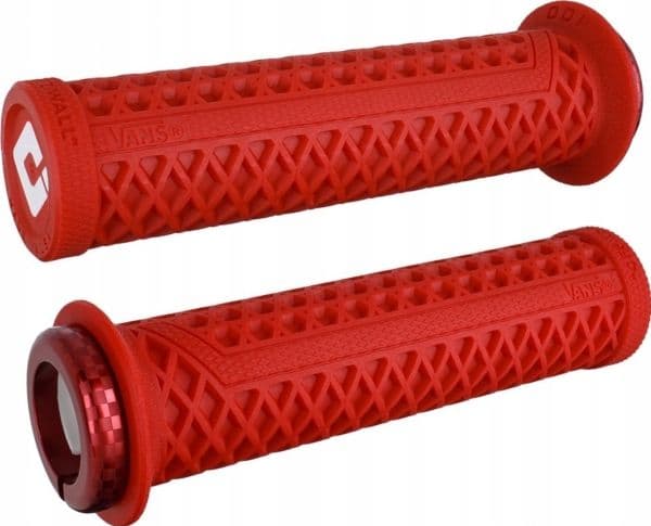 ODI Vans v2.1 MTB lock-on styregrep 135 mm hvit/rød