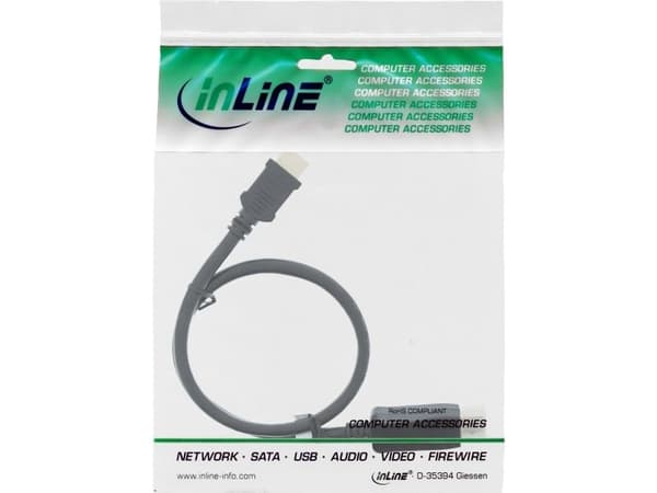 InLine 17184, 1,5 m, DisplayPort, HDMI, Hankjønn, Hankjønn, Gull