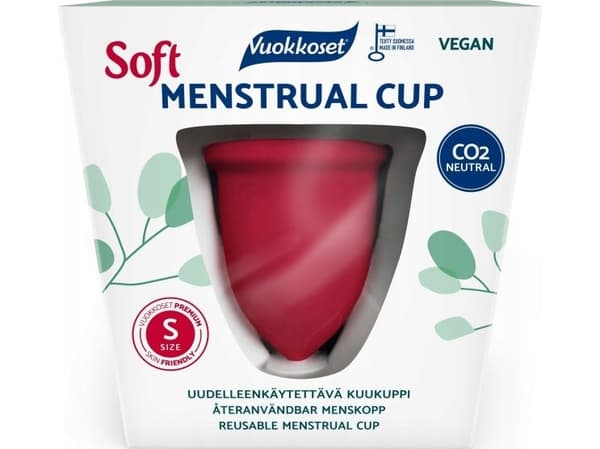 Vuokkoset menstruasjonskopp, størrelse S, 1 stk