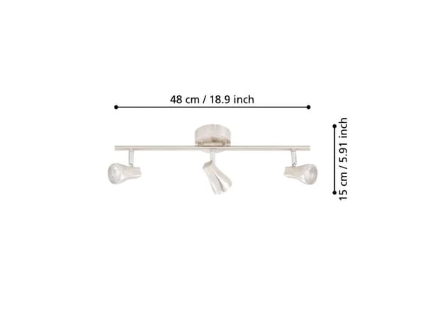 EGLO TIBERIO 1 RAIDE 3X350LM BS
