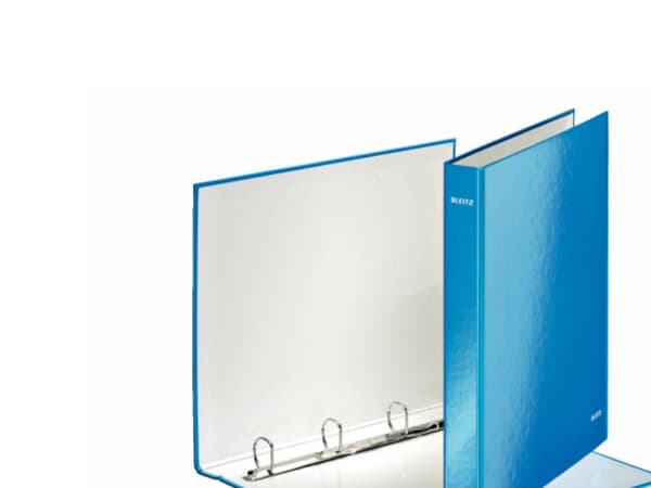 Leitz WOW - Ringpärm - ryggbredd: 40 mm - för A4 Maxi - kapacitet: 250 ark - blå-metallic
