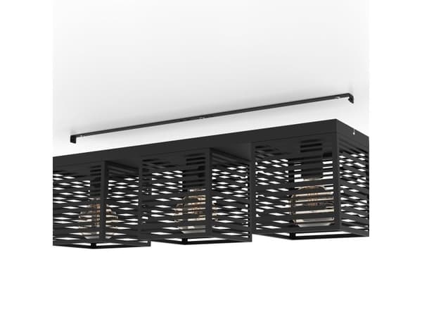 EGLO PIEDRITAS LOFT 3XE27 730X180 SORT