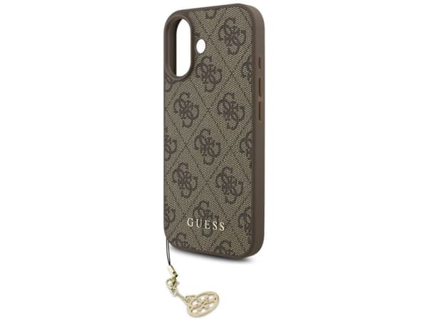 Guess 4G Charms Collection MagSafe case for iPhone 17 - brown