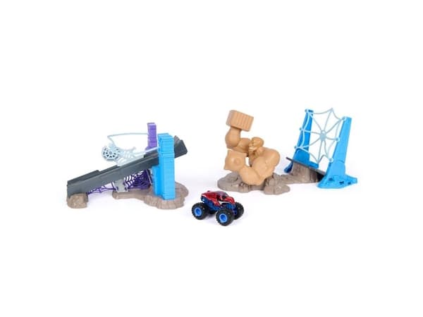 Monster Jam 1:64 Marvel Spiderman Playset