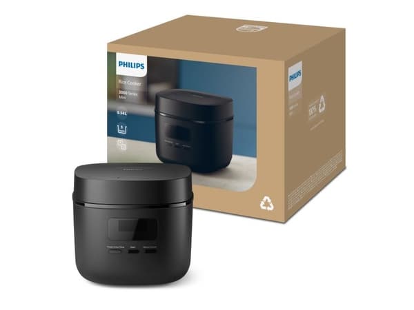 PHILIPS 3000. sērijas Mini rīsu vārāmais katls juodas HD3080/80