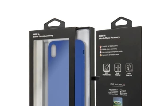 BMW Silicone M Collection-deksel til iPhone X / Xs - blå
