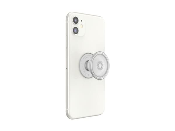 PopSockets PlantCore, Grepp, Grå, Translucent, Symmetriskt mönster, Universal, 1 styck, 38,8 mm