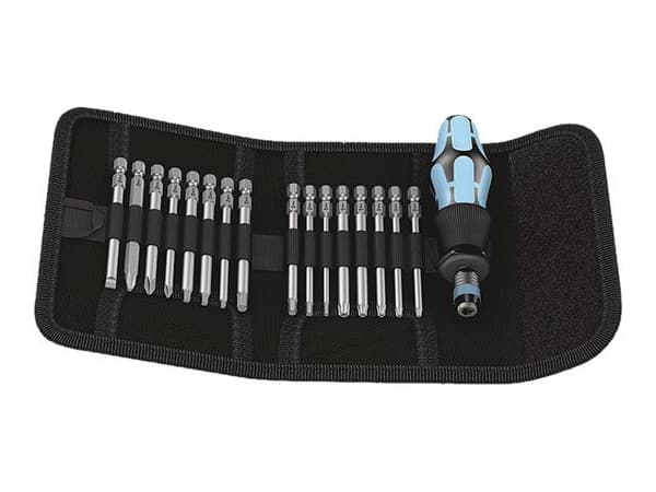 Wera Kraftform Kompakt 60 - Screwdriver handle with bit set - i belt pouch