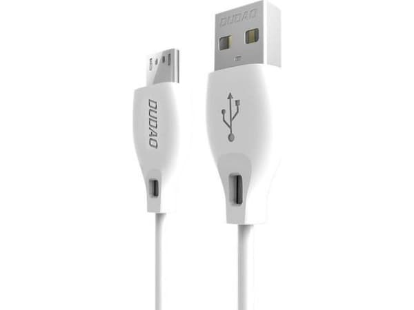 Dudao micro USB-kabel 2,4A 2m vit (L4M 2m vit)