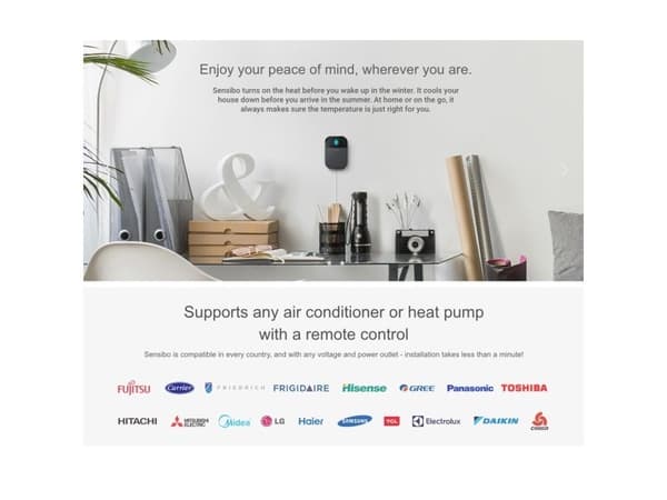Sensibo Sky - Smart Air Conditioner Controller - Storm Grey