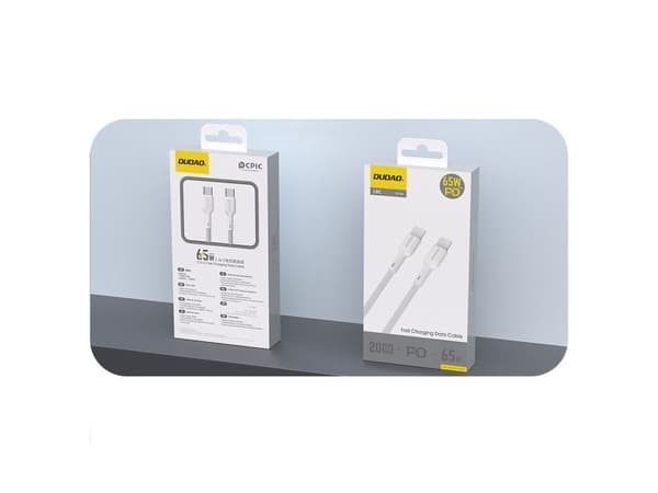 Dudao L9C USB-C till USB-C 1 m vit