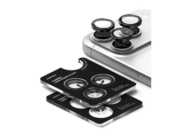 OSLONA APARATU RINGKE CAMERA FRAME PROTECTOR 2-PACK IPHONE 18 PRO / PRO MAX BLACK