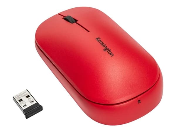 Kensington SureTrack, Molempikätinen, RF Wireless + Bluetooth, 2400 DPI, Punainen