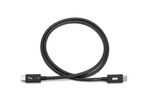 OWC Premium - Thunderbolt-kabel - USB-C (hann) til USB-C (hann) - Thunderbolt 3 - 2 m - 5K-støtte - svart