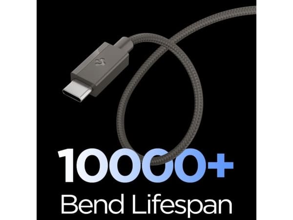 Spigen EB6015CC, 1,5 m, USB C, USB C, 0,48 Gbit/s, Grå